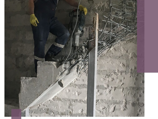 Демонтаж металлических и бетонных лестниц в Азнакаеве