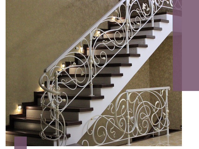 Кованые лестницы под ключ в Азнакаеве — изготовление и монтаж