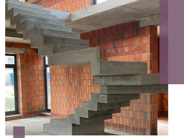 Изготовление бетонных лестниц под ключ в Азнакаеве