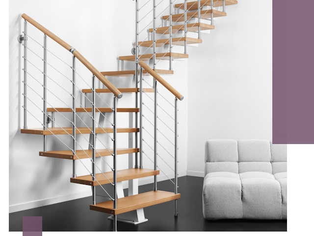 Модульные лестницы под ключ в Азнакаеве — монтаж и изготовление