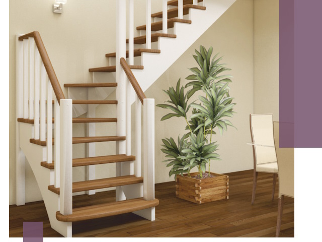 Г-образные лестницы под ключ в Азнакаеве — изготовление и монтаж