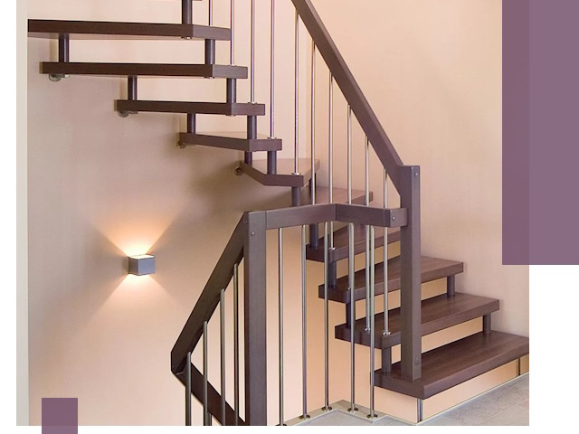 Изготовление лестниц на больцах в Азнакаеве под ключ