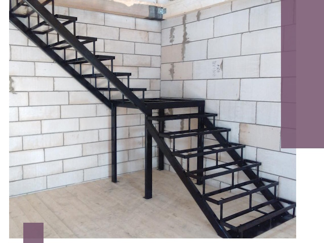 Лестницы на металлокаркасе под ключ в Азнакаеве — изготовление и монтаж