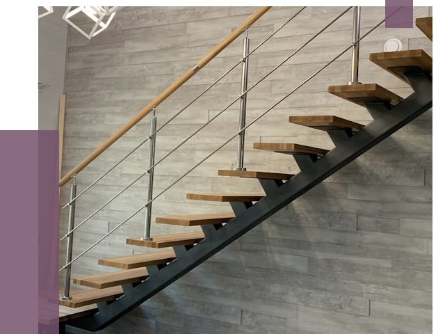 Изготовление лестниц на монокосоуре в Азнакаеве от 76452 руб. 