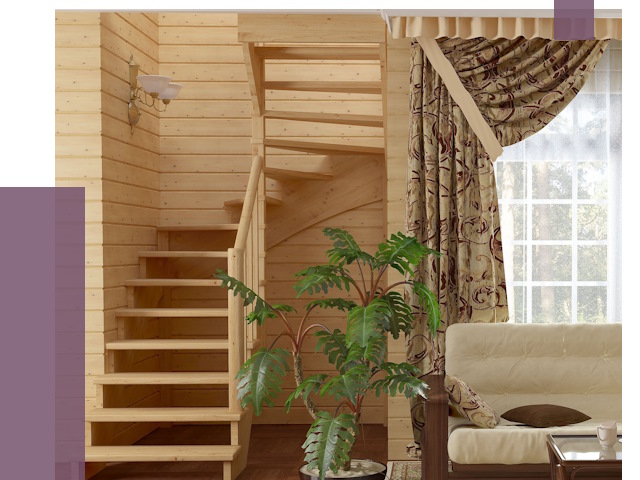 Лестницы для дачи в Азнакаеве от 76195 руб.  | ПРОЛЁТ-Знк