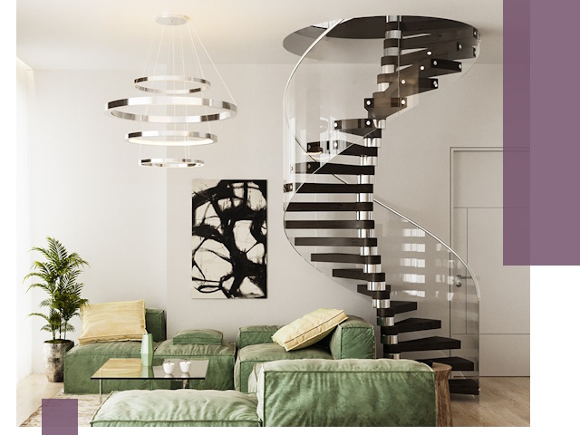 Лестницы для двухуровневой квартиры в Азнакаеве — изготовление и монтаж