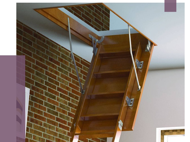 Установка чердачной лестницы в Азнакаеве от 7850 руб. | ПРОЛЁТ-Знк