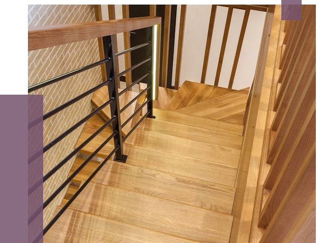 Лестницы из ясеня в Азнакаеве под ключ от 10057 руб. 