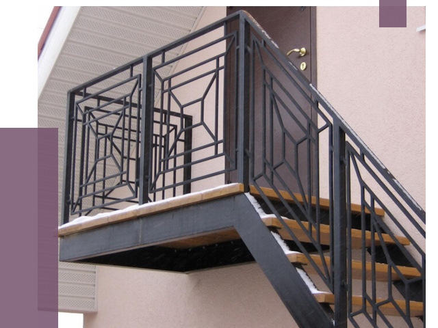 Металлические перила в Азнакаеве от 4310 руб.  | ПРОЛЁТ-Знк