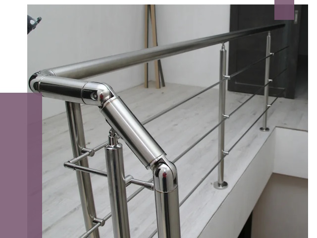 Перила из нержавеющей стали в Азнакаеве от 9031 руб. под ключ | ПРОЛЁТ-Знк