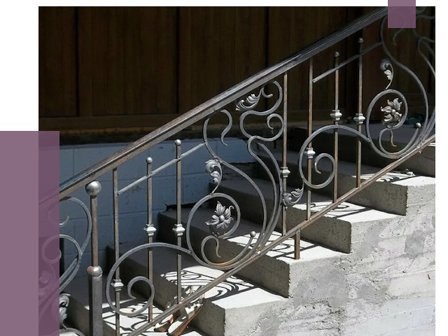 Кованые перила в Азнакаеве от 8723 руб. под ключ — качество от ПРОЛЁТ-Знк