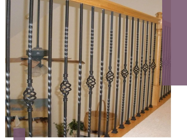 Изготовление и монтаж кованных перил в Азнакаеве под ключ