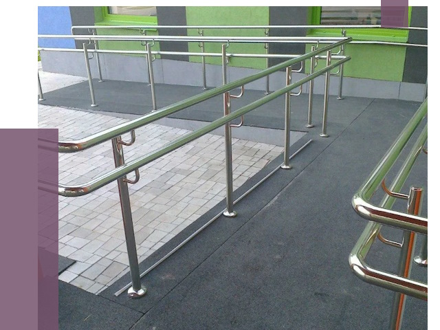 Ограждения пандусов в Азнакаеве от 4361 руб. монтаж | ПРОЛЁТ-Знк