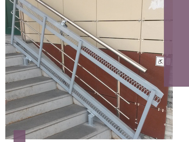 Изготовление откидных пандусов под ключ в Азнакаеве