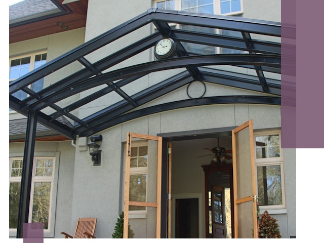 Изготовление и монтаж навесов и козырьков в Азнакаеве