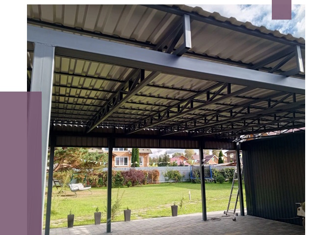 Монтаж навесов в Азнакаеве от 7389 руб. — установка навеса | ПРОЛЁТ-Знк