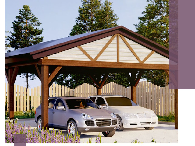 Навесы для автомобиля в Азнакаеве — изготовление и монтаж