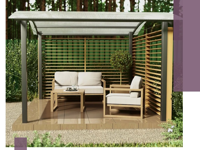 Навесы для дачи в Азнакаеве: изготовление, монтаж и демонтаж