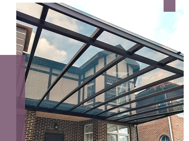 Навесы из поликарбоната в Азнакаеве от 8641 руб. под ключ — ПРОЛЁТ-Знк