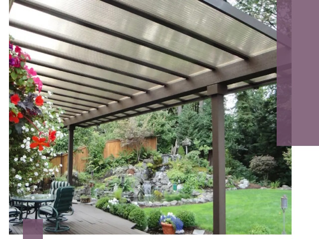 Навесы из поликарбоната под ключ в Азнакаеве быстро и надёжно