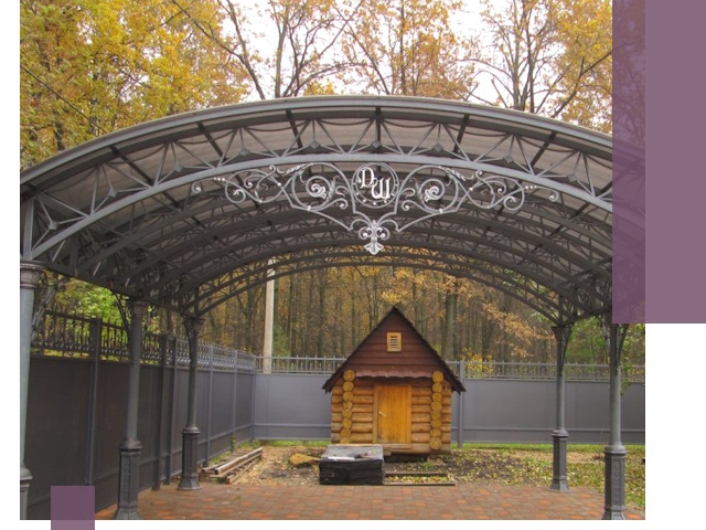 Кованые навесы премиум-класса под заказ в Азнакаеве