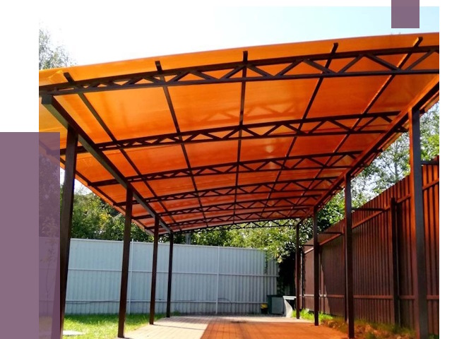 Односкатные навесы под ключ в Азнакаеве от 13187 руб. 