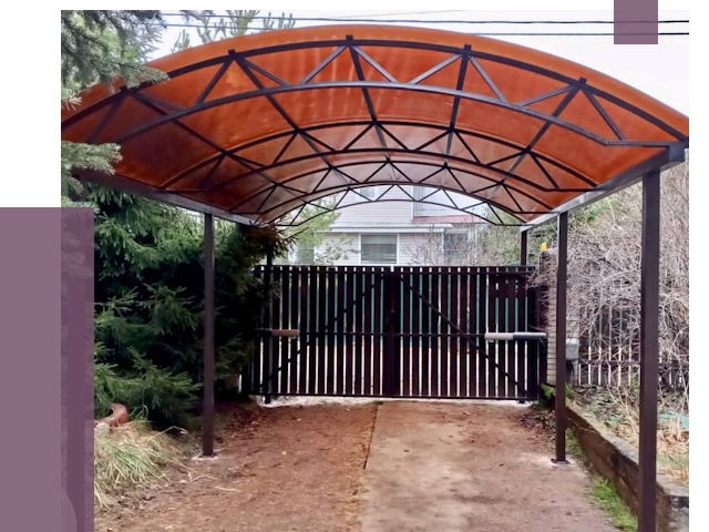 Арочные навесы в Азнакаеве от 12776 руб. — изготовление и монтаж | ПРОЛЁТ-Знк