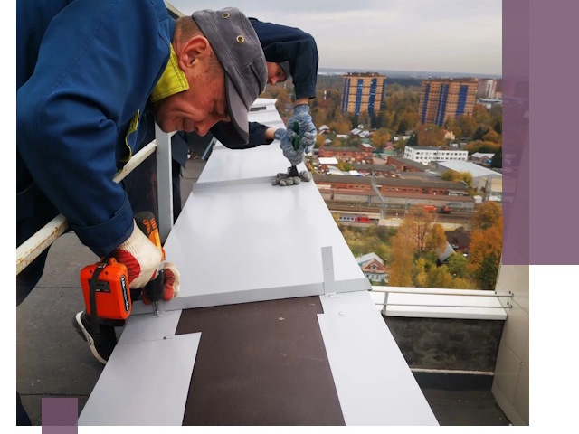 Монтаж парапетов в Азнакаеве — установка прочных металлических ограждений