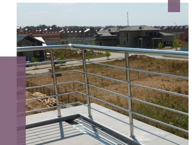 Парапеты из нержавеющей стали в Азнакаеве от 8004 руб. за м² | ПРОЛЁТ-Знк