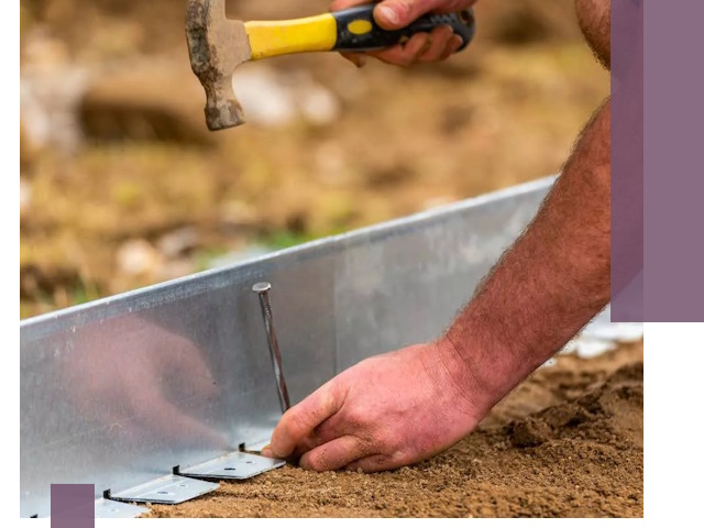 Монтаж металлических бордюров в Азнакаеве быстро и качественно