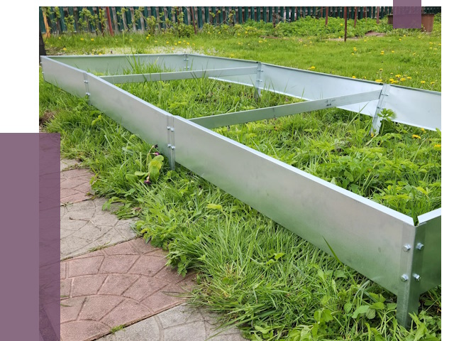 Металлические бордюры для грядок в Азнакаеве от 1796 руб. 