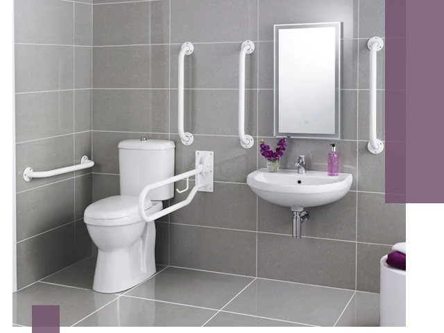 Поручни для санузлов в Азнакаеве: установка, ремонт и монтаж