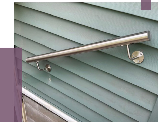 Поручни из нержавеющей стали в Азнакаеве от 7697 руб.  | ПРОЛЁТ-Знк